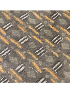 Dashes Cotton Brown/Orange Geometric Fabric 20"x23" Quilting Crafting